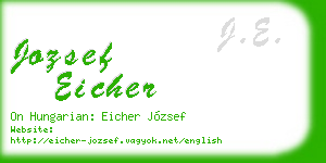 jozsef eicher business card