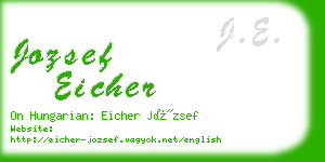 jozsef eicher business card